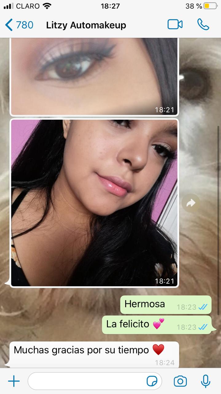 Mensaje real de una alumna del taller de automaquillaje (3)