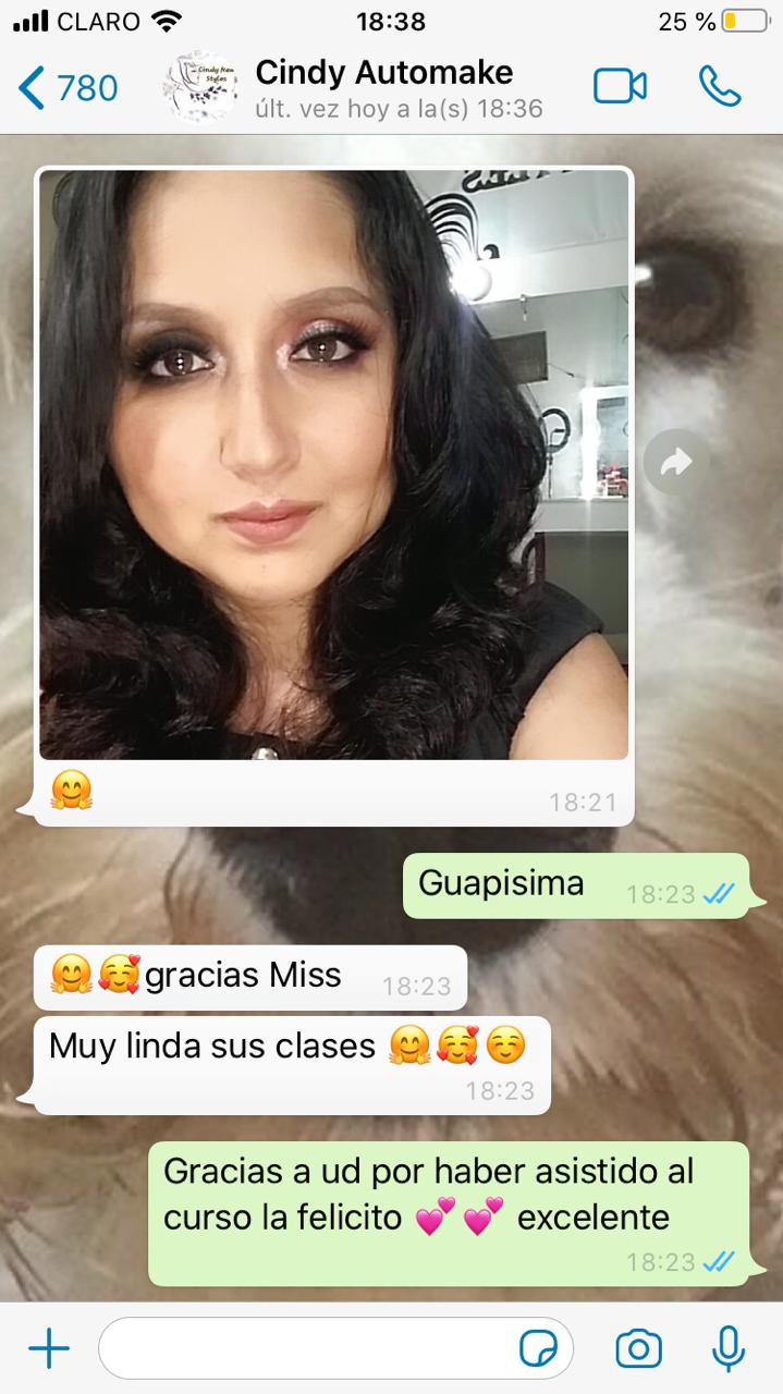 Mensaje real de una alumna del taller de automaquillaje (7)